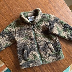 Columbia 12-18mo Toddler Camo Zip-Up Fleece Jacket